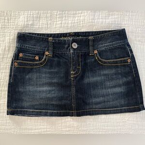 Y2K American Eagle Denim Mini Skirt